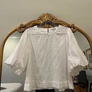 Joe’s Jeans white Eyelet Top